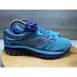 Saucony Women's Guide 9 Running Shoe Blue/Purple/Pink Size 9